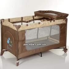 Детский манеж ME 1054 SAFE PLUS Stars Beige, бежевый